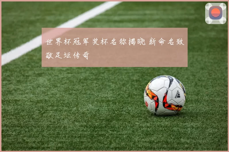 世界杯冠军奖杯名称揭晓 新命名致敬足坛传奇