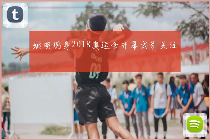 姚明现身2018奥运会开幕式引关注