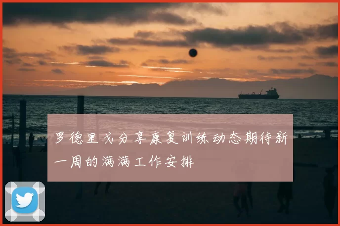 罗德里戈分享康复训练动态期待新一周的满满工作安排