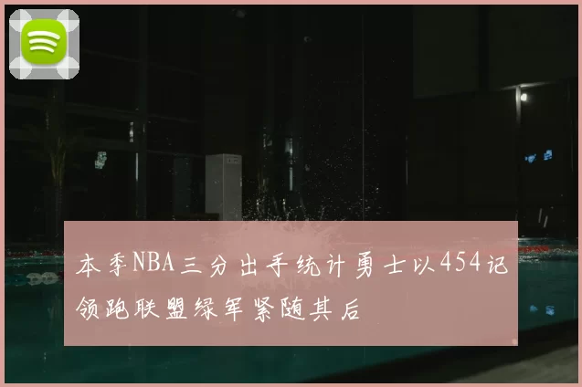 本季NBA三分出手统计勇士以454记领跑联盟绿军紧随其后
