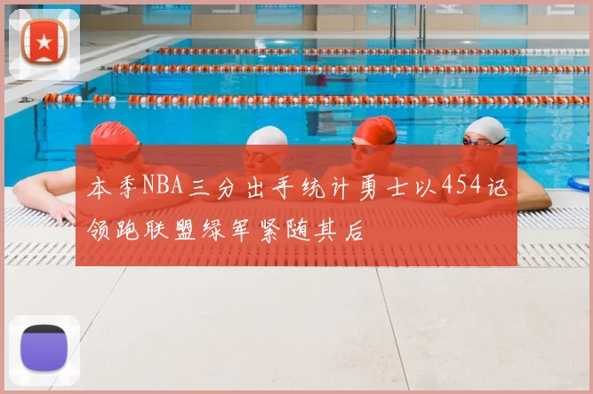 本季NBA三分出手统计勇士以454记领跑联盟绿军紧随其后