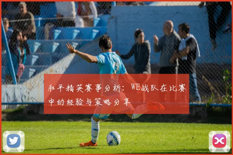 和平精英赛事分析:WE战队在比赛中的经验与策略分享