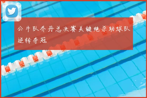 公牛队乔丹总决赛关键绝杀助球队逆转夺冠