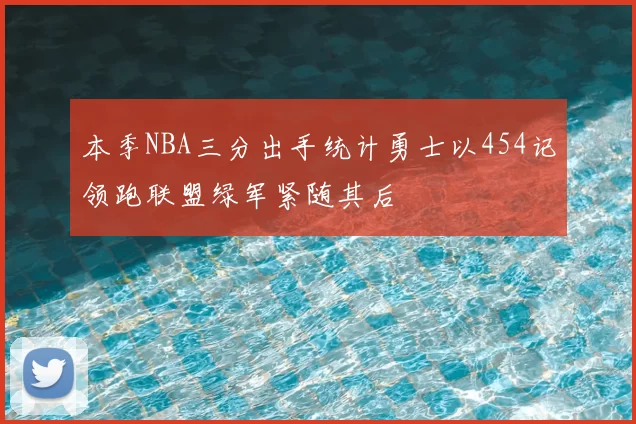 本季NBA三分出手统计勇士以454记领跑联盟绿军紧随其后